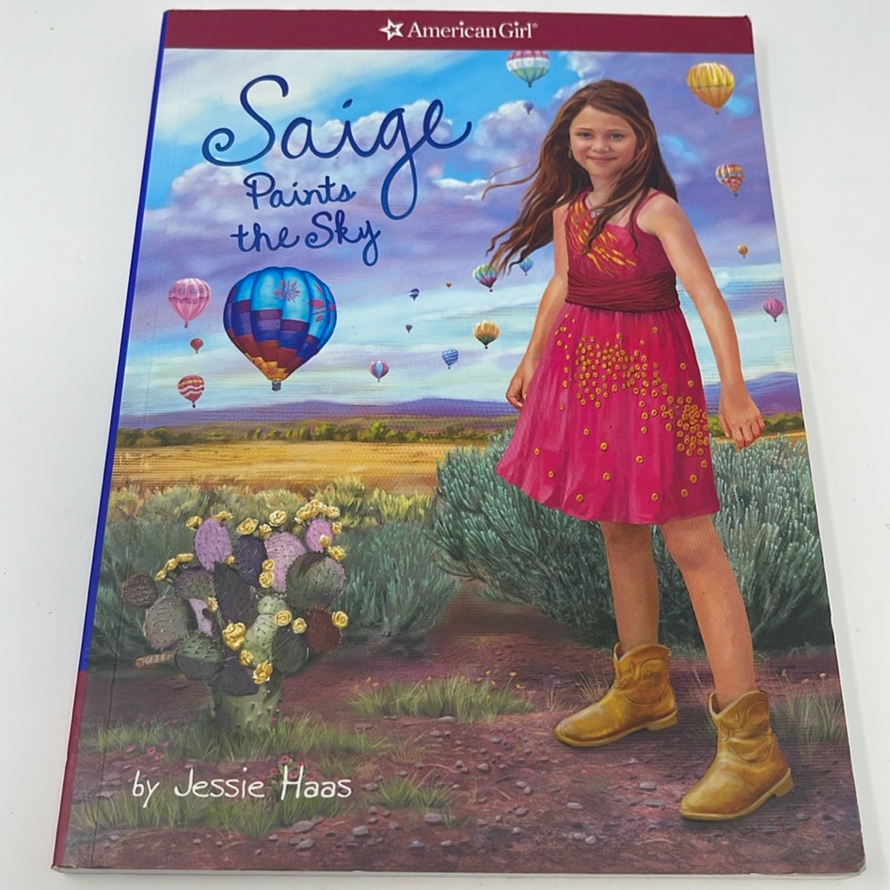 3/$15 AMERICAN GIRL: Saige Paints the Sky. Book 2. By Jessie Haas